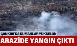 Çankırı’da Dumanlar Yükseldi: Arazide Yangın Çıktı