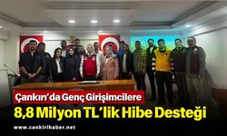 Çankırı’da Genç Girişimcilere 8,8 Milyon TL’lik Hibe Desteği