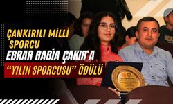 Çankırılı Milli Sporcu Ebrar Rabia Çakır’a “Yılın Sporcusu” Ödülü