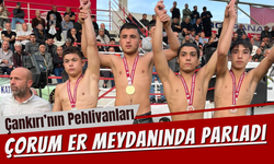 Çankırı’nın Pehlivanları Çorum Er Meydanında Parladı