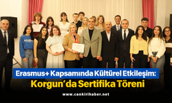 Erasmus+ Kapsamında Kültürel Etkileşim: Korgun’da Sertifika Töreni