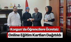 Korgun’da Öğrencilere Ücretsiz Online Eğitim Kartları Dağıtıldı