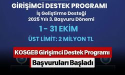 KOSGEB Girişimci Destek Programı Başvuruları Başladı