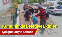 Kurşunlu’da Belediye Ekipleri Çalışmalarıyla Sahada