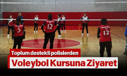 Toplum destekli polislerden voleybol kursuna ziyaret