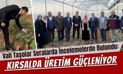 Vali Taşolar Seralarda İncelemelerde Bulundu: Kırsalda Üretim Güçleniyor