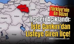 Türkiye'nin En Güzel İlçeleri Açıklandı: İşte Çankırı'dan Listeye Giren İlçe!