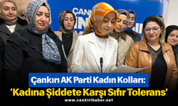 Çankırı AK Parti Kadın Kolları: ‘Kadına Şiddete Karşı Sıfır Tolerans'