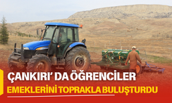 ÇANKIRI’ DA ÖĞRENCİLER EMEKLERİNİ TOPRAKLA BULUŞTURDU