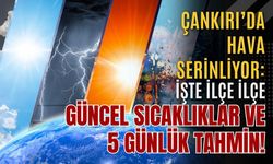 Çankırı’da Hava Serinliyor: İşte İlçe İlçe Güncel Sıcaklıklar ve 5 Günlük Tahmin!