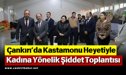 Çankırı’da Kastamonu Heyetiyle Kadına Yönelik Şiddet Toplantısı