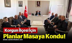 Korgun İlçesi İçin Planlar Masaya Kondu!