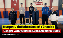 Kurşunlu’da Raket Sesleri Yükseldi: Gençler ve Büyüklerde Kupa Sahiplerini Buldu