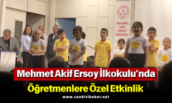 Mehmet Akif Ersoy İlkokulu’nda Öğretmenlere Özel Etkinlik