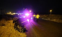 Motosiklet Sürücüsü Kediyi Kurtarmak İsterken Kaza Yaptı