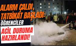 Alarm Çaldı, Tatbikat Başladı: Öğrenciler Acil Duruma Hazırlandı!