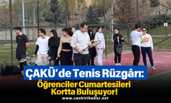 ÇAKÜ’de Tenis Rüzgârı: Öğrenciler Cumartesileri Kortta Buluşuyor!