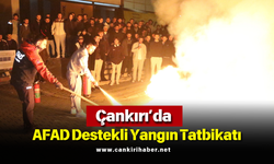 Çankırı’da AFAD Destekli Yangın Tatbikatı
