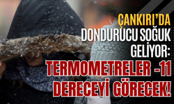 Çankırı’da Dondurucu Soğuk Geliyor: Termometreler -11 Dereceyi Görecek!