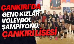 Çankırı’da Genç Kızlar Voleybol İl Birinciliği Tamamlandı: Şampiyon Çankırı Lisesi