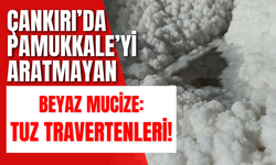 Çankırı’da Pamukkale’yi Aratmayan Beyaz Mucize: Tuz Travertenleri!