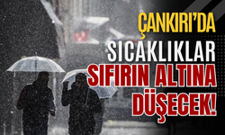 Çankırı'da Sıcaklıklar Sıfırın Altına Düşecek!