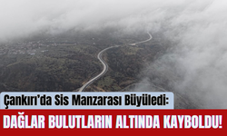 Çankırı’da Sis Manzarası Büyüledi: Dağlar Bulutların Altında Kayboldu!
