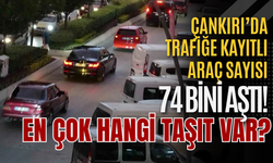 Çankırı’da Trafiğe Kayıtlı Araç Sayısı 74 Bini Aştı! En Çok Hangi Taşıt Var?
