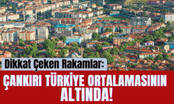 Dikkat Çeken Rakamlar: Çankırı Türkiye Ortalamasının Altında!