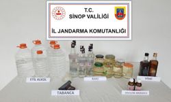 Etil Alkol ve Ruhsatsız Tabanca Ele Geçirildi