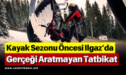 Kayak Sezonu Öncesi Ilgaz’da Gerçeği Aratmayan Tatbikat