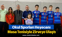 Okul Sporları Heyecanı Masa Tenisiyle Zirveye Ulaştı