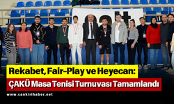 Rekabet, Fair-Play ve Heyecan: ÇAKÜ Masa Tenisi Turnuvası Tamamlandı