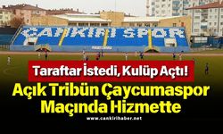 Taraftar İstedi, Kulüp Açtı! Açık Tribün Çaycumaspor Maçında Hizmette