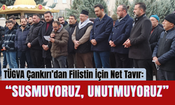 TÜGVA Çankırı’dan Filistin İçin Net Tavır: “Susmuyoruz, Unutmuyoruz”