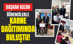 Başkan Kozan Öğrencilerle Karne Dağıtımında Buluştu!