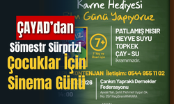 ÇAYAD’dan Sömestr Sürprizi: Çocuklar İçin Sinema Günü