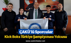 ÇAKÜ’lü Sporcular Kick Boks Türkiye Şampiyonası Yolcusu
