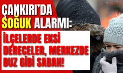 Çankırı’da Soğuk Alarmı: İlçelerde Eksi Dereceler, Merkezde Buz Gibi Sabah!