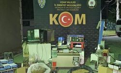 KAÇAK TÜTÜN VE MAKARON DEPESİ ORTAYA ÇIKTI