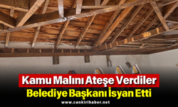Kamu Malını Ateşe Verdiler: Belediye Başkanı İsyan Etti
