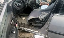 Kontrolden Çıkan Otomobil Hurdaya Döndü