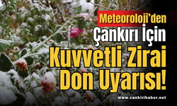 Meteoroloji’den Çankırı İçin Kuvvetli Zirai Don Uyarısı!