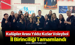 Kulüpler Arası Yıldız Kızlar Voleybol İl Birinciliği Tamamlandı