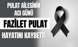 Pulat Ailesinin Acı Günü: Fazilet PULAT Hayatını Kaybetti!