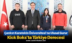 Çankırı Karatekin Üniversitesi’ne Ulusal Gurur: Kick Boks’ta Türkiye Derecesi