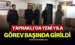 YAPRAKLI’DA YENİ YILA GÖREV BAŞINDA GİRİLDİ