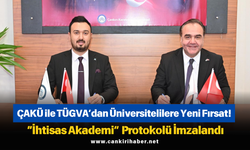 ÇAKÜ ile TÜGVA’dan Üniversitelilere Yeni Fırsat! “İhtisas Akademi” Protokolü İmzalandı