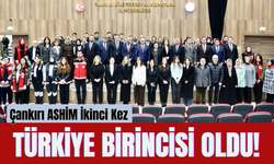 Çankırı ASHİM İkinci Kez Türkiye Birincisi Oldu!