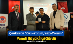 Çankırı’da “Oku-Yorum, Yazı-Yorum” Paneli Büyük İlgi Gördü